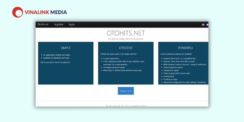 Phần mềm tăng lượt truy cập website Otohits
